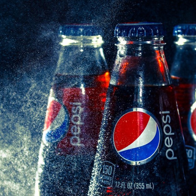 Who knew what a spray bottle could do?! #Pepsi #productphotography #comm316