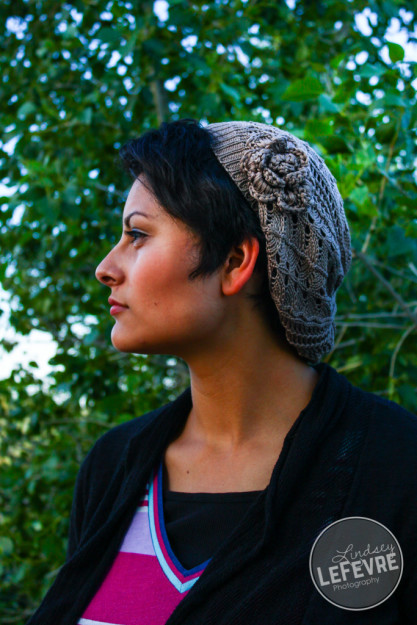 Lindsey LeFevre Accessory Fashion Shoot. Girl wearing knitted hat at the sand dune in St. Anthony, Idaho.